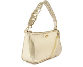BOLSA CROSSBODY MÉDIA ALÇA BAGUETE TRANÇADA DOURADA C 50007 0016 0004 ANACAPRI - Vintedoisk